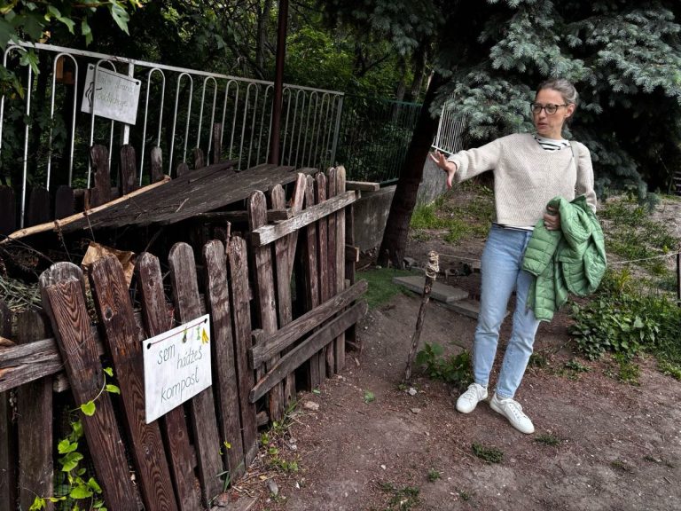Exemplu de compostare prezentat în vizita de studiu
